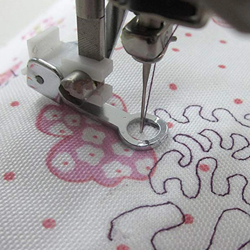 Mini Electric Sewing Machine Handheld - Naaimachine persvoet DARNING FREE MOTION FOOT