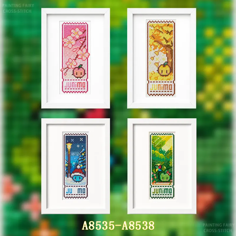 Cross Stitch Stamped Kits Beginners - [A-Four Seasons Series]Beginners DIY Gestempeld Kruissteekpakket
