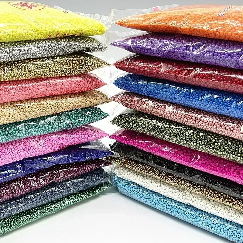 Glass Seed Beads 2Mm Jewelry Making - 10g Kleurrijke Glazen Zaadkraaltjes Effect van