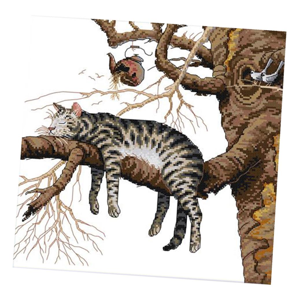 Cross Stitch Stamped Kits Beginners - Gestempelde borduurpakketten voor beginners, voorgesorteerd garen,