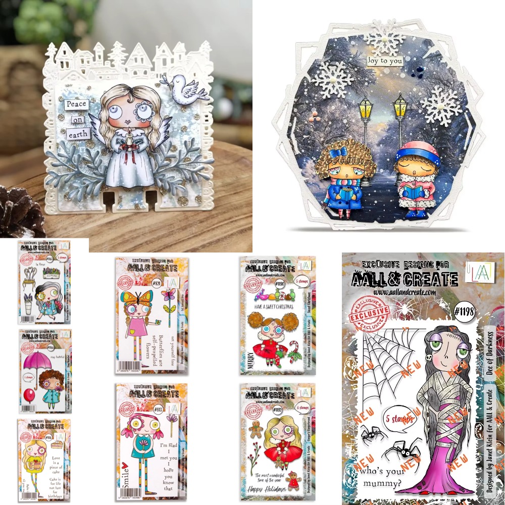 Clear Silicone Stamps For Card Making - Transparante siliconen stempels voor DIY clownparaplu