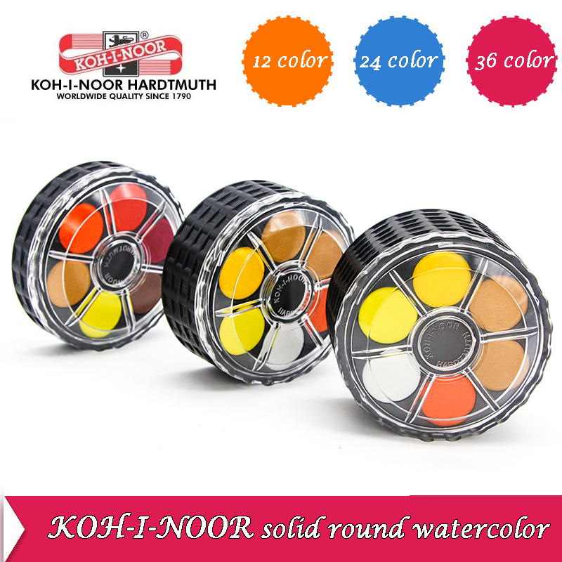 Watercolor Paint Set Solid Pigment - KOH-I-NOOR Solid Aquarel Pigment Draagbare Wiel