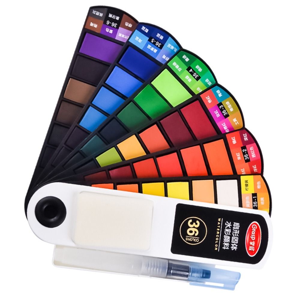 Draagbare opvouwbare aquarelve - Watercolor Paint Set Solid Pigment recensie en prijs