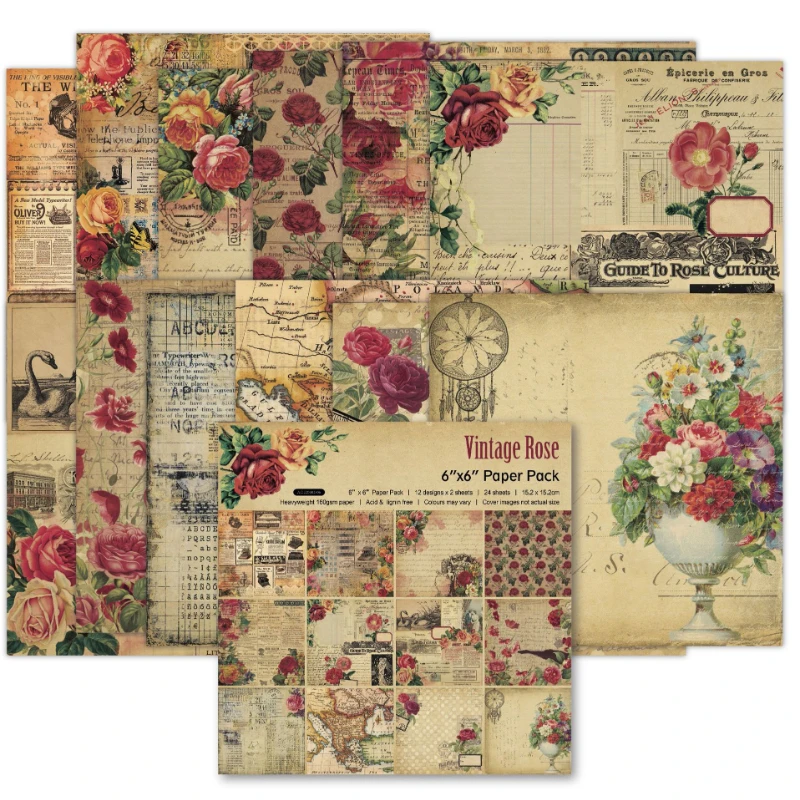 Scrapbook Pad Geassorteerd Pat - Vintage Junk Journal Scrapbooking Paper recensie en prijs