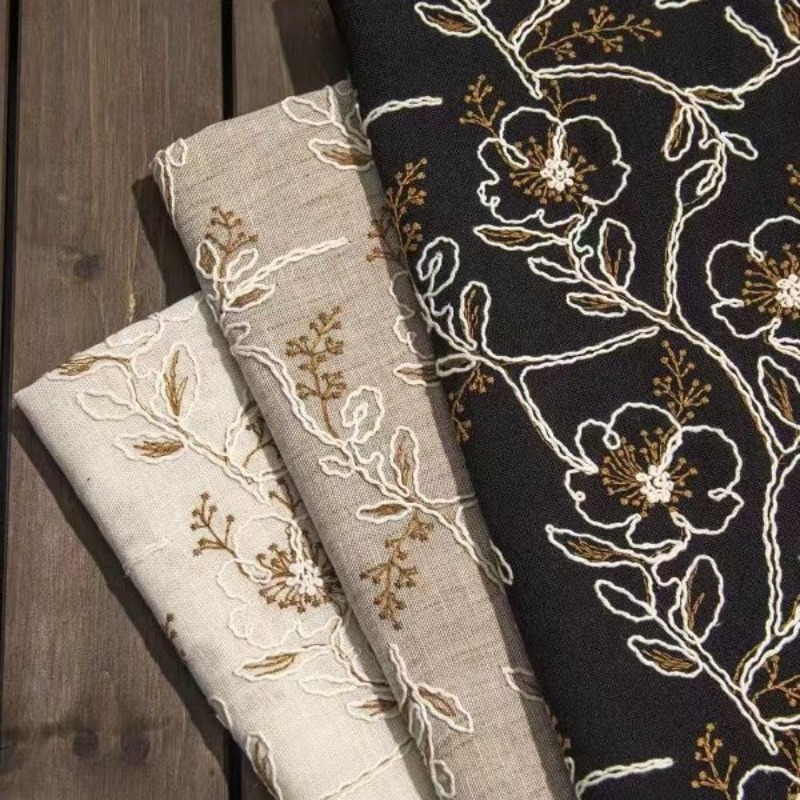 Geborduurde tule kantbies stof - Sewing recensie en prijs