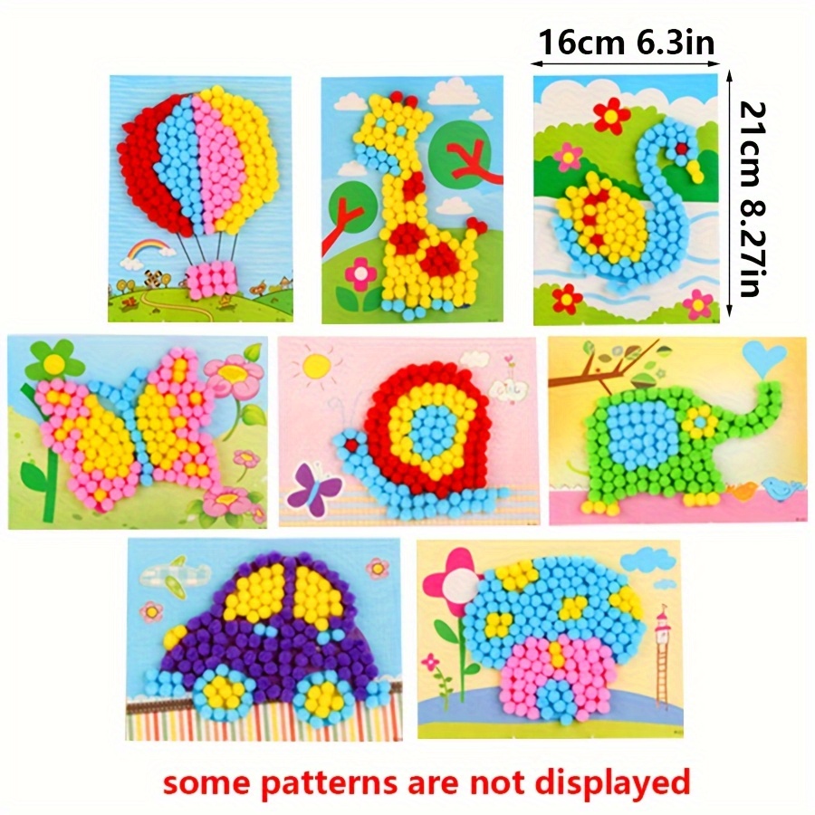 2 stks 16x21 cm Kleurrijke Pom - Painting Supplies recensie en prijs