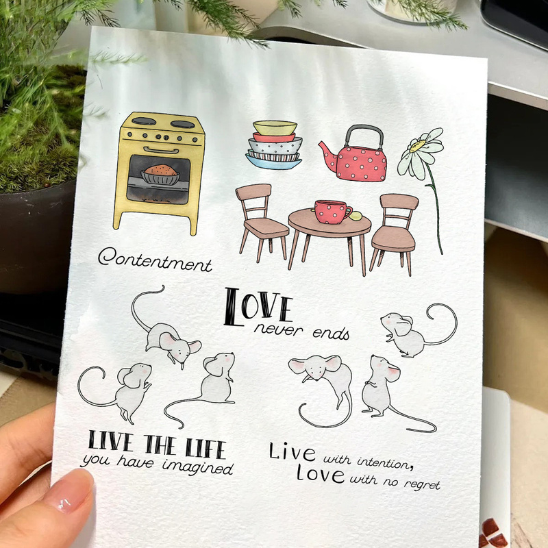 Suncraft Little Mouse & Kitche - Clear Silicone Stamps For Card Making recensie en prijs
