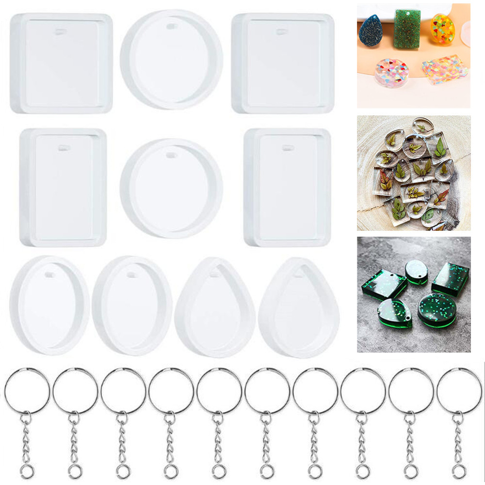 20 Stks/set Diy Sleutelhanger  - Silicone Epoxy Resin Molds Set recensie en prijs