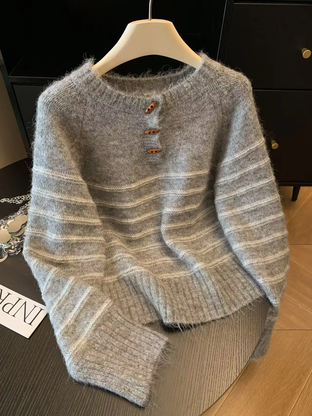 Herfst Winter Dames gestreepte - Embroidery recensie en prijs