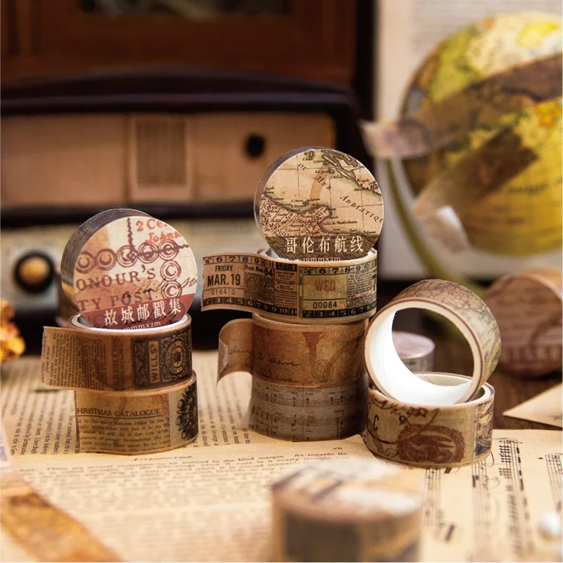 18.5Mm * 2M Vintage Washi Pape - Vintage Junk Journal Scrapbooking Paper recensie en prijs
