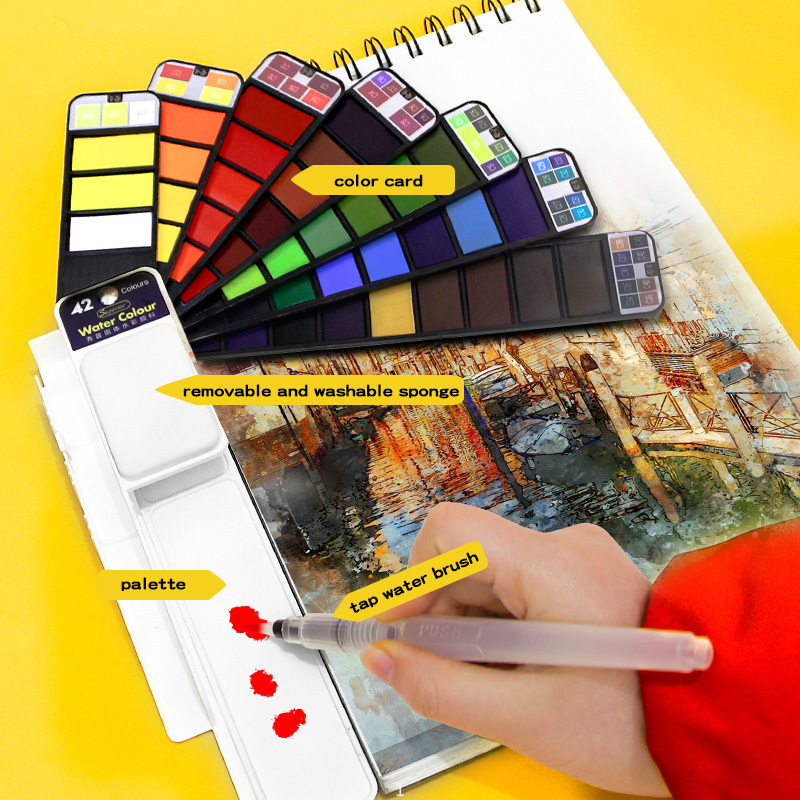 18/25/33/42 Kleuren Solid Aqua - Watercolor Paint Set Solid Pigment recensie en prijs