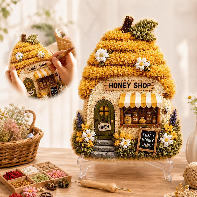 3D Mushroom House Poke Art DIY - Craft Tools recensie en prijs