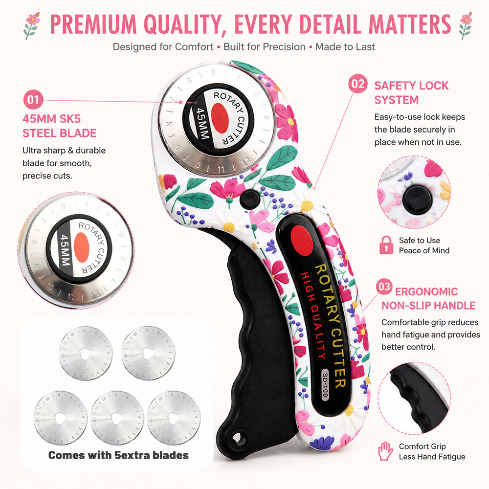 Rotary Cutter 45mm Karton Papi - Rotary Cutter For Fabric 45Mm recensie en prijs