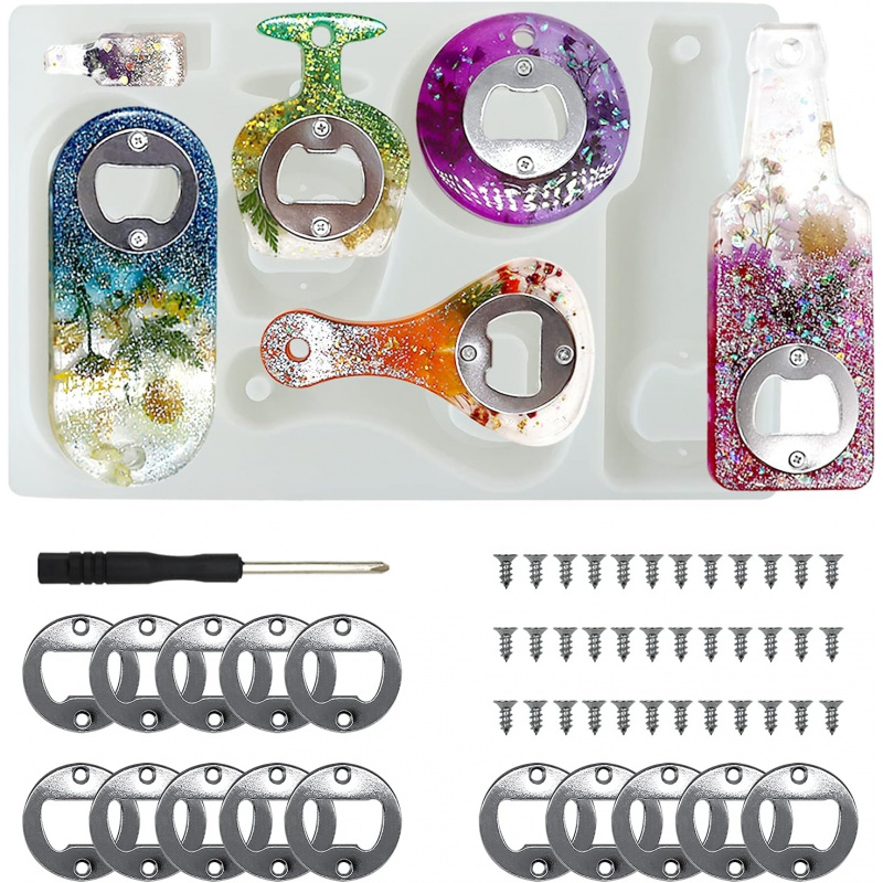 Flessenopener harsvorm, bier s - Silicone Epoxy Resin Molds Set recensie en prijs