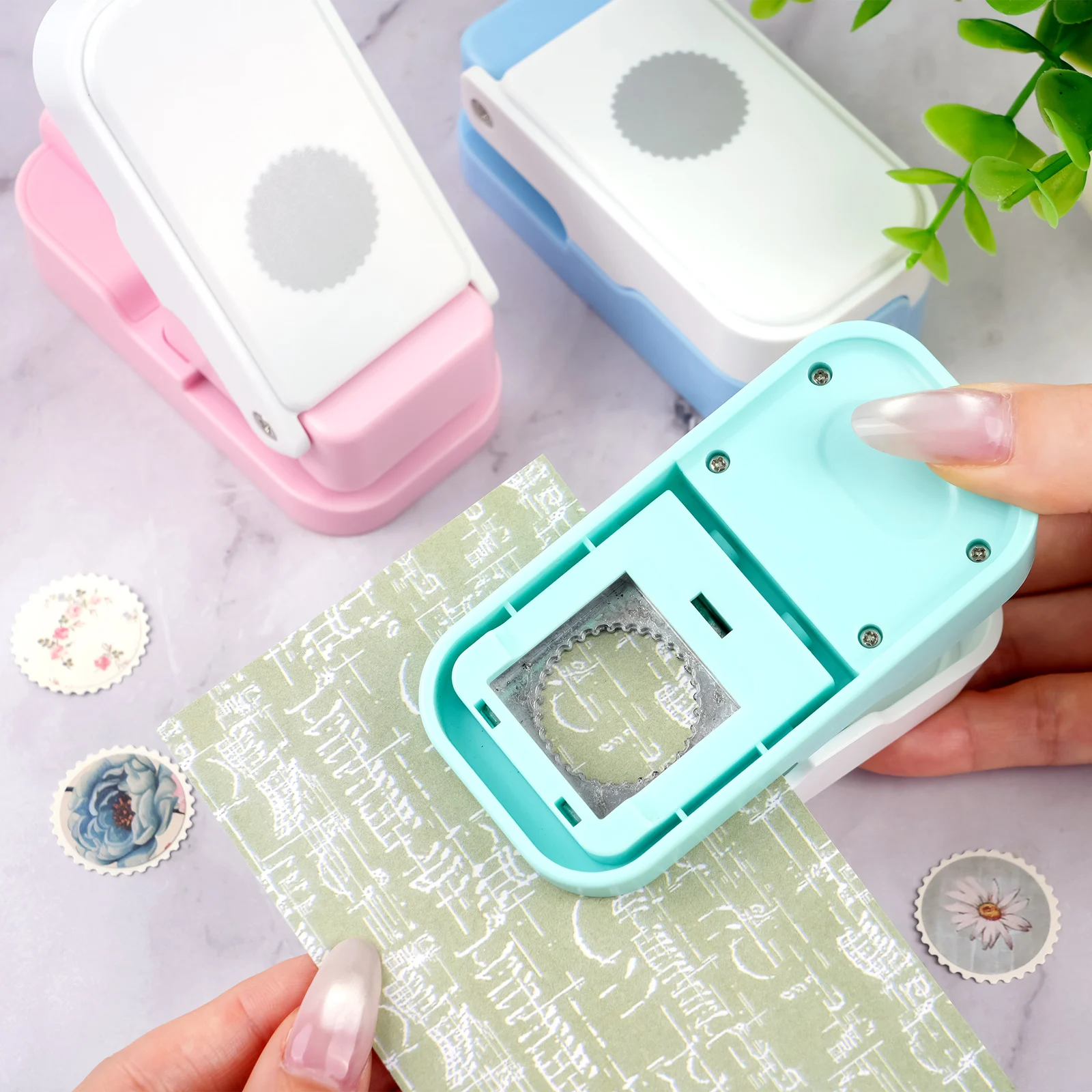 Layering Postzegel Cirkel Papi - Scrapbooking recensie en prijs