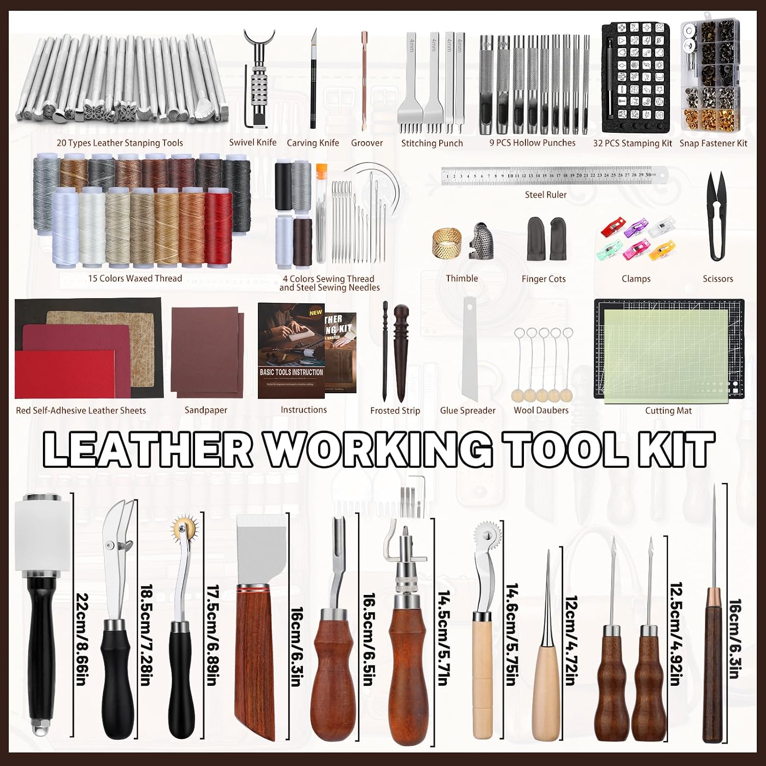 Lederbewerkingsset, lederbewer - Craft Tools recensie en prijs