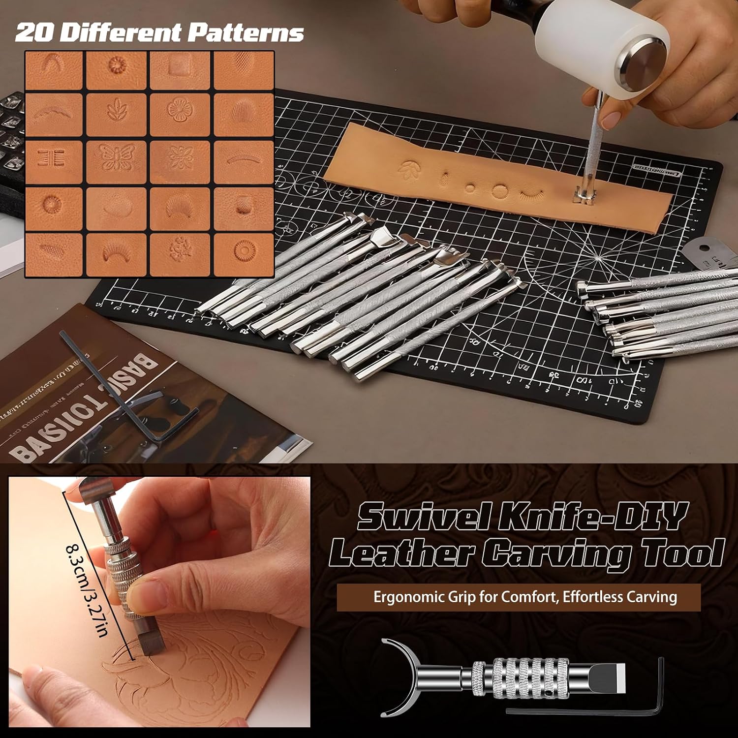 Lederbewerkingsset, lederbewer - Craft Tools recensie en prijs