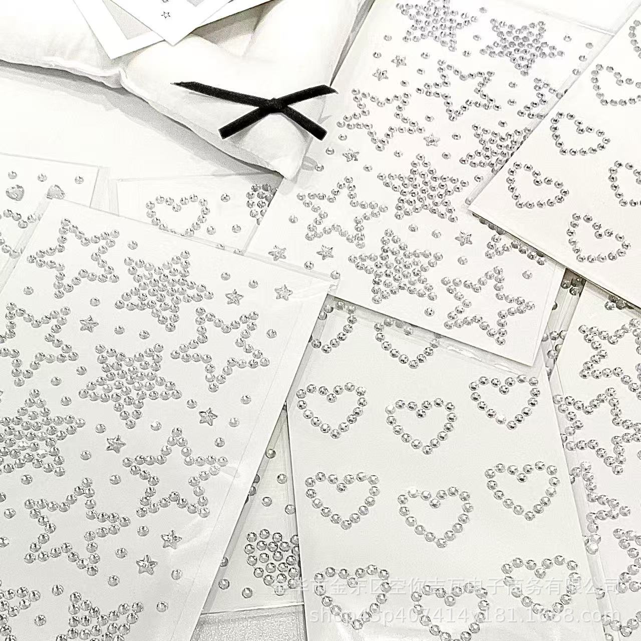 Zilveren Ster Hart Strass Stic - Scrapbooking recensie en prijs