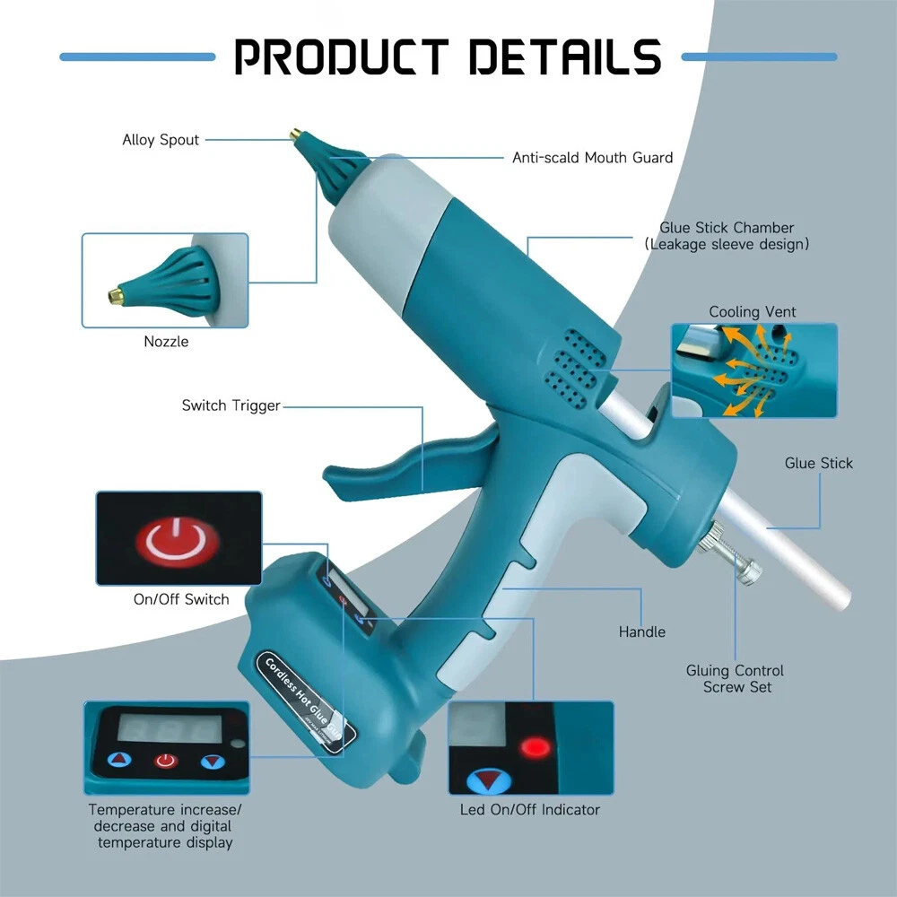 Nieuwste Draadloze Hot Melt Li - Hot Melt Glue Gun Cordless recensie en prijs