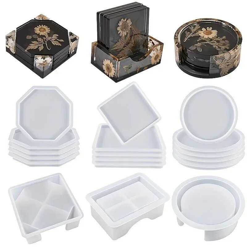Coaster hars mallen set inclus - Silicone Epoxy Resin Molds Set recensie en prijs