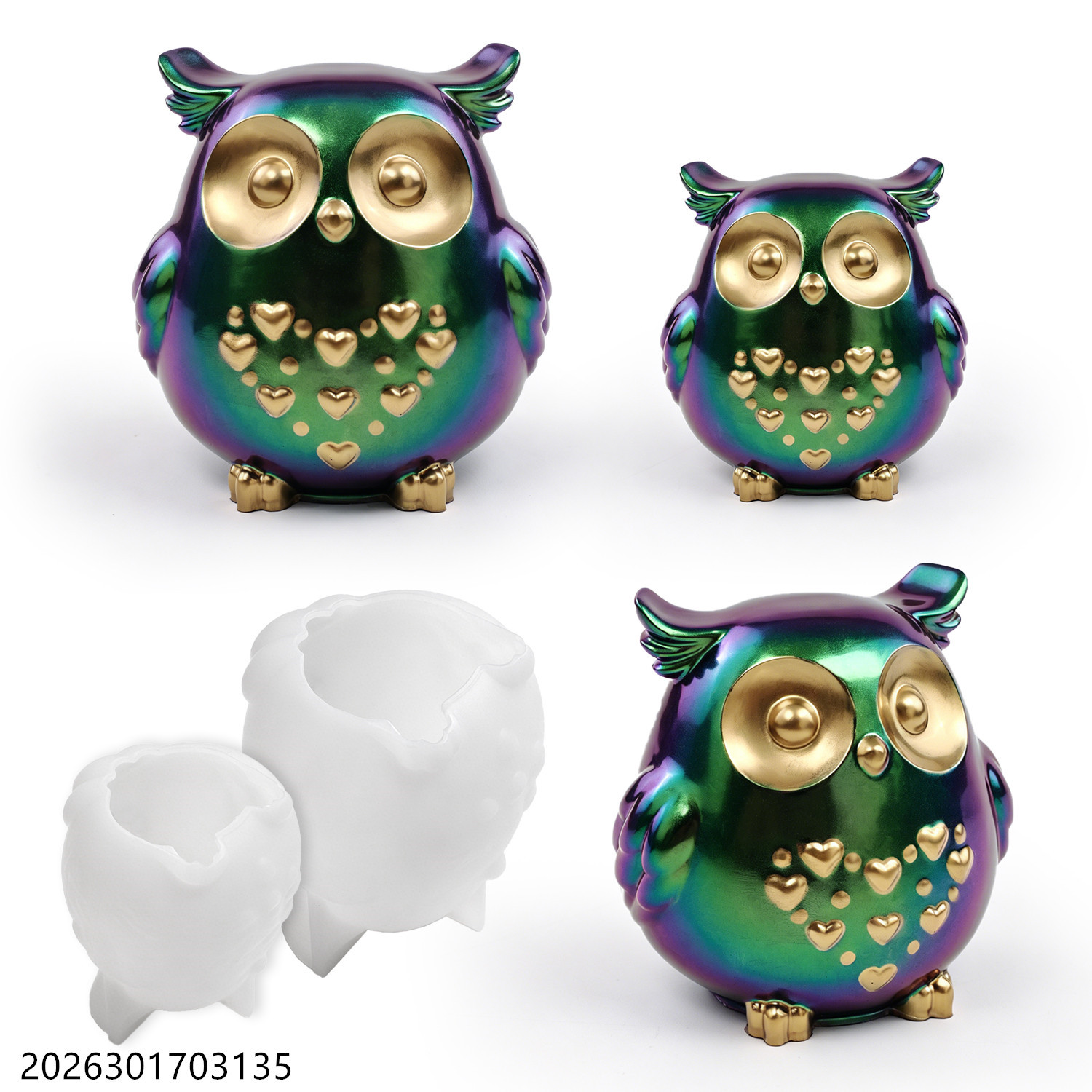 Uil siliconen mal 3D vogelvorm - Silicone Epoxy Resin Molds Set recensie en prijs