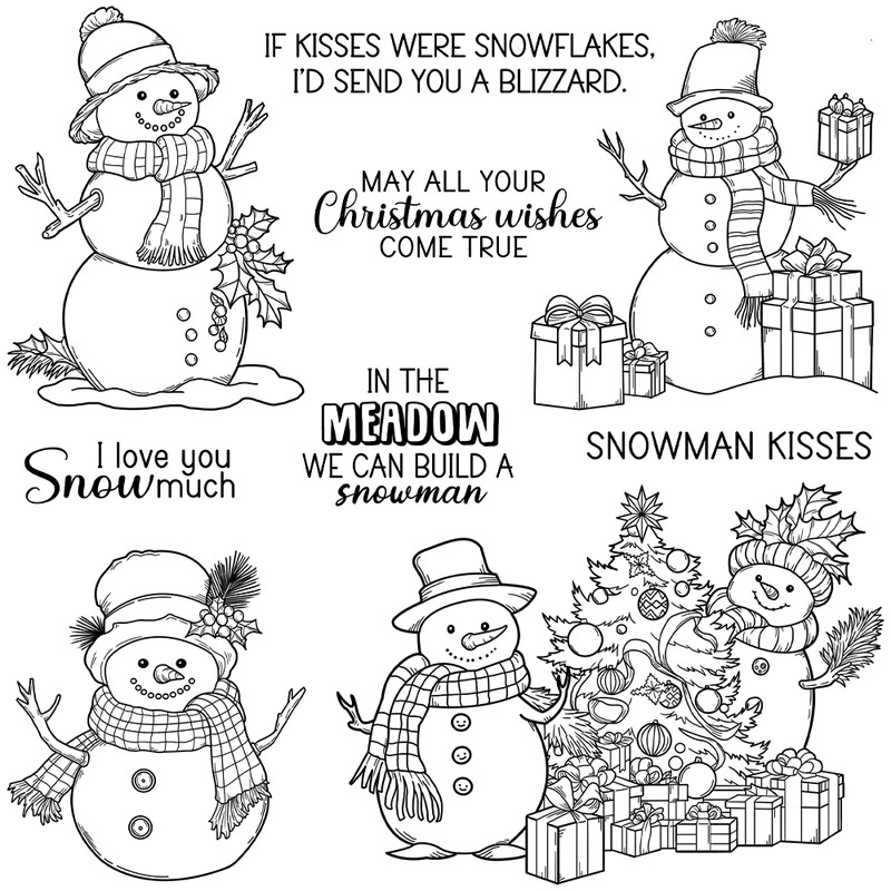 Winter Sneeuwpop Kerst Stansme - Clear Silicone Stamps For Card Making recensie en prijs