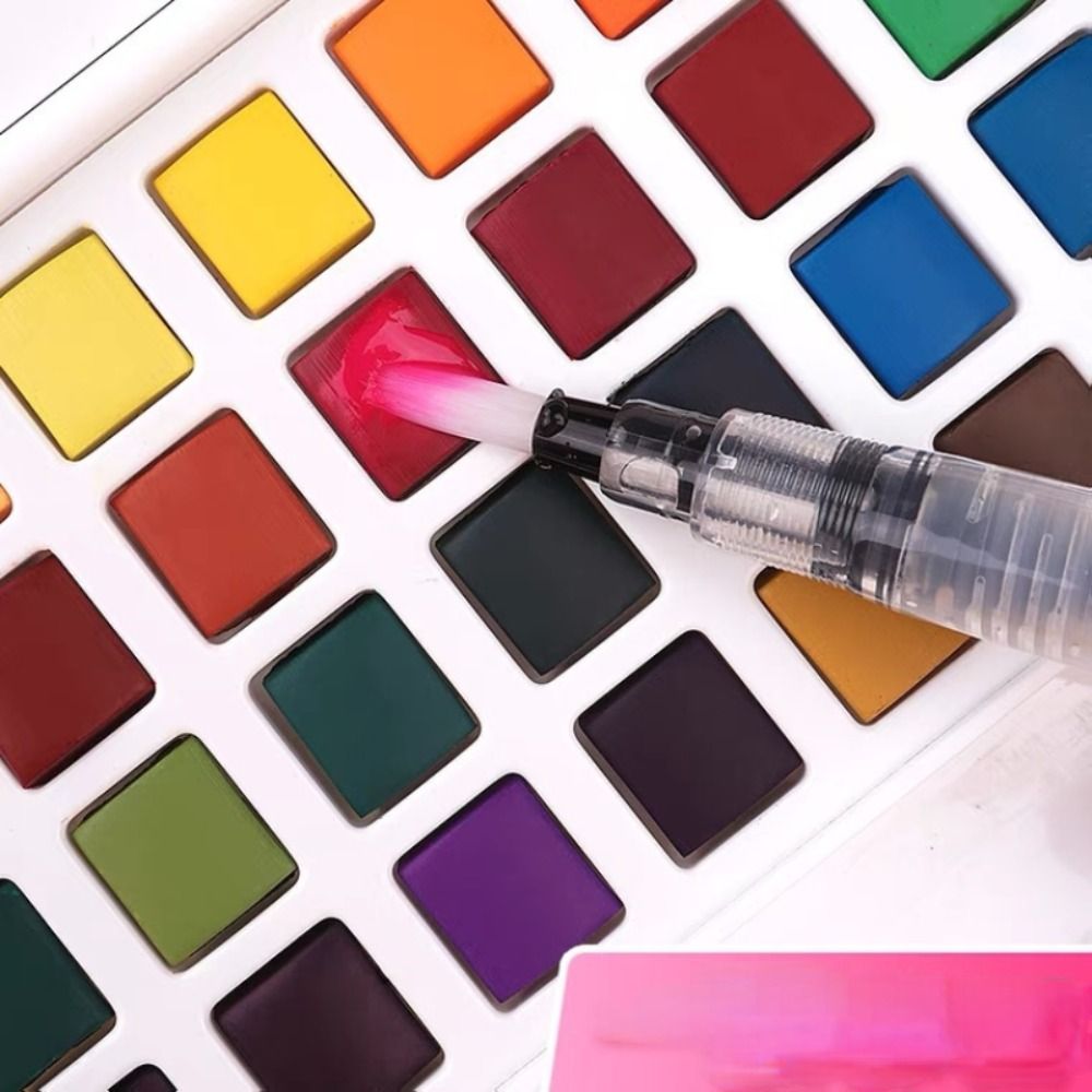 Vouwbare aquarelverfset met wa - Watercolor Paint Set Solid Pigment recensie en prijs